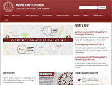 Tablet Screenshot of andoverbaptist.org.uk